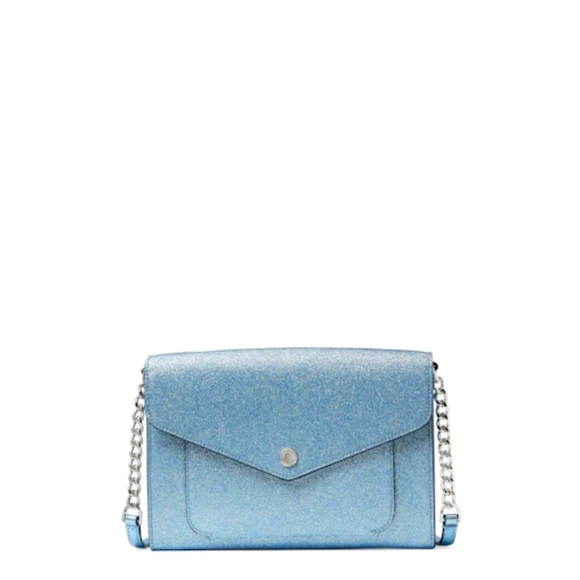 kate spade Bags Nwt Kate Spade Tinsel Flap Crossbody In Frosty Sky Poshmark